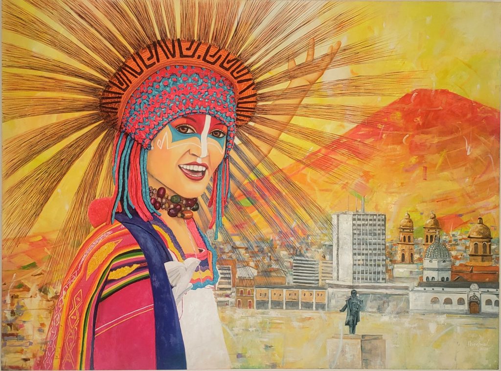 oleo sobre lona, 110 cm por 130 cm